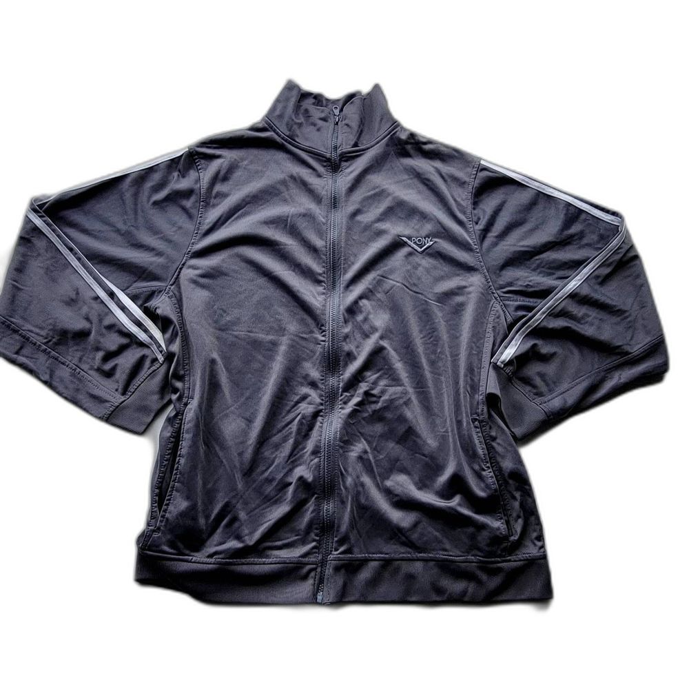 90s Vintage Pony Running Jacket - Gray - Men's Large - Gently Used